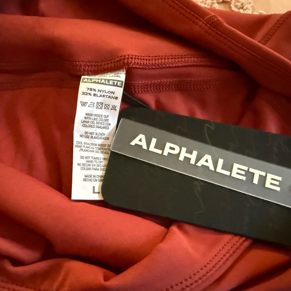 Alphalete Coral Red Apparel